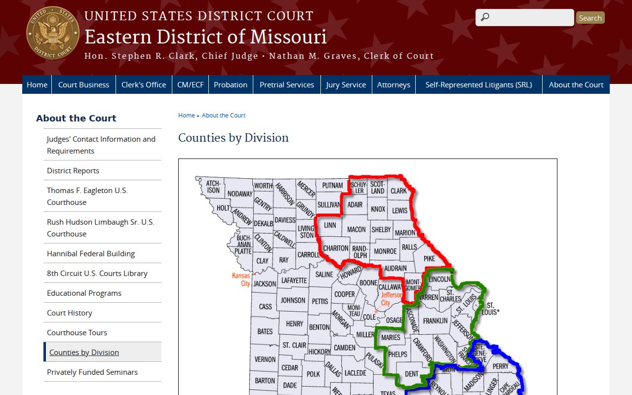 Shelby County court records federal Northern Division assignment